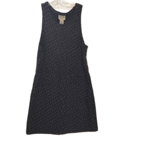 NWOT  Directives A-line navy blue midi sleevless dress sz L